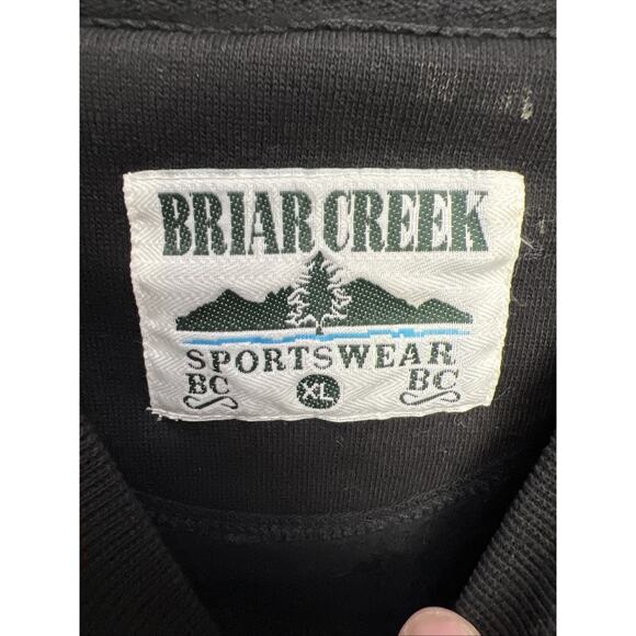 Vintage Briar Creek Sportswear Men’s XL Black Golf Sweatshirt Embroidered - Picture 4 of 9